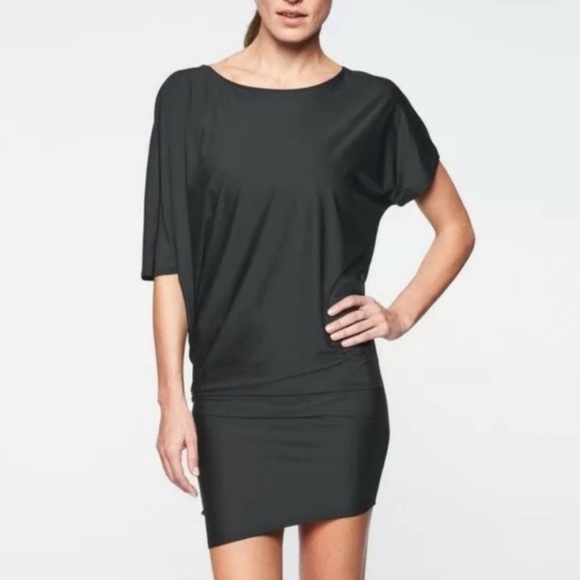 Athleta Dresses & Skirts - Athleta Bright Peachy Color Asymmetrical Sunlover Hilo UPF Dress XS